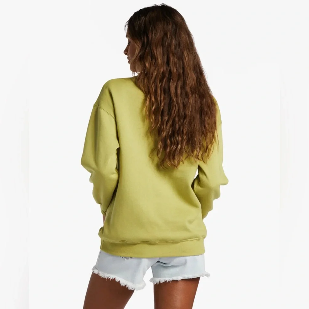 Billabong Summer of Love Sweatshirt Oversized Retro Boho Cozy Chic Lg Surfcore - Picture 3 of 15